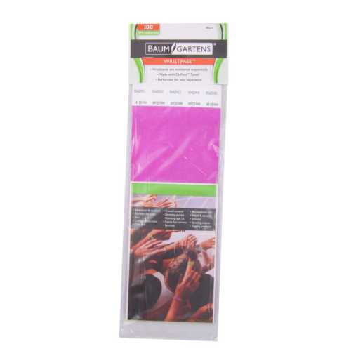 Sequentially Numbered Security Wristbands, 3/4