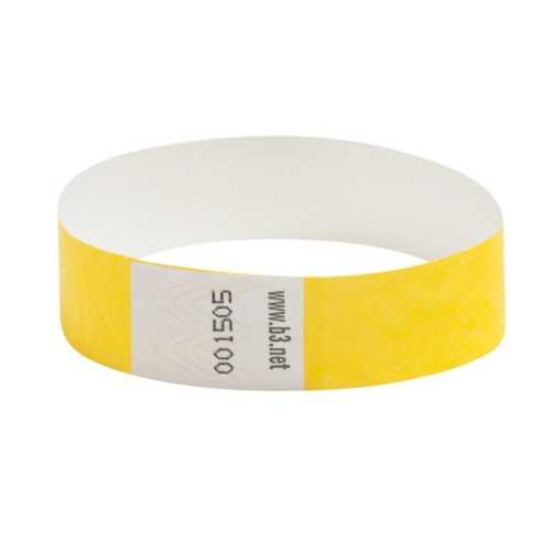 Sequentially Numbered Security Wristbands, 3/4