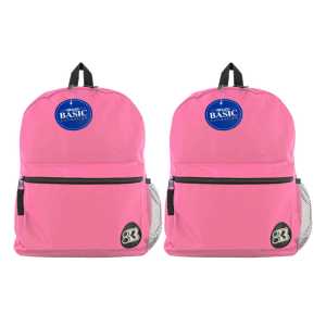 Basic Backpack 16" Fuchsia, Pack of 2