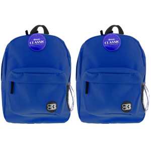 Classic Backpack 17" Blue, Pack of 2