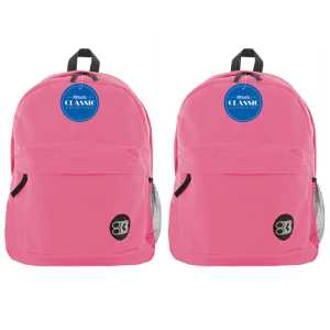 Classic Backpack 17" Fuchsia, Pack of 2