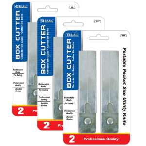 Carton Cutters, Set of 2 Per Pack, Pack of 3