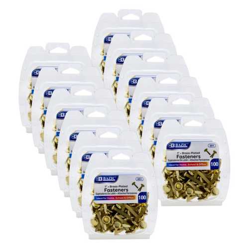 Brass-Plated Fasteners, 1