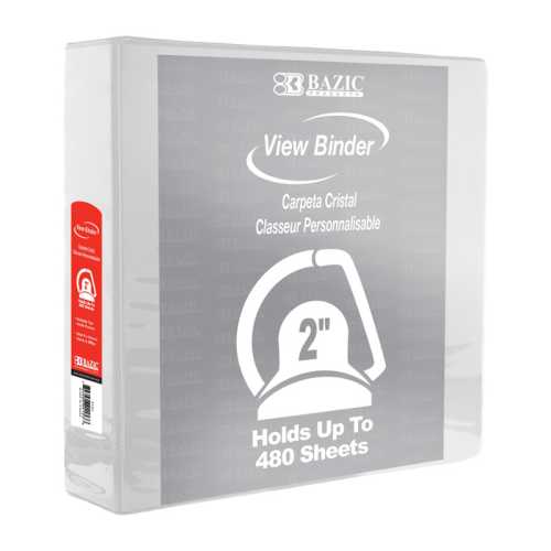 Slant D Ring View Binder with 2 Pockets, 2