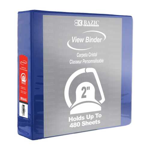 Slant D Ring View Binder with 2 Pockets, 2