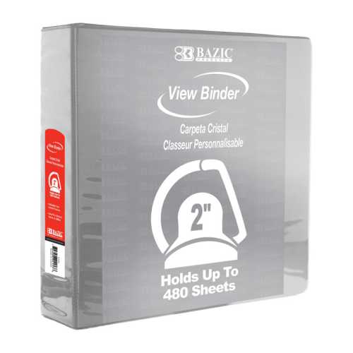 Slant D Ring View Binder with 2 Pockets, 2