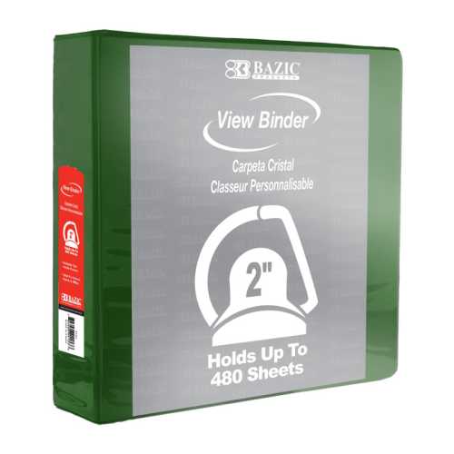 Slant D Ring View Binder with 2 Pockets, 2