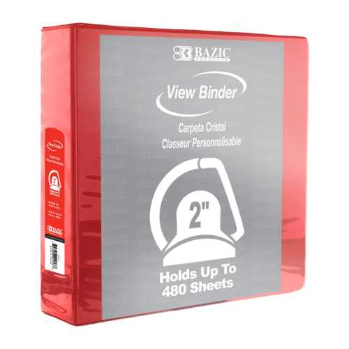 Slant D Ring View Binder with 2 Pockets, 2