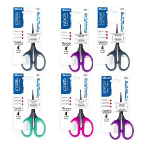 Craft and Sewing Detail Scissors, 4 in, 6-Pack