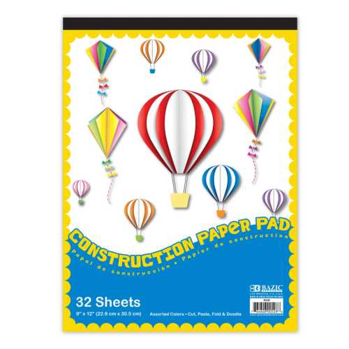 Construction Paper Pad, 9