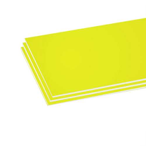 Foam Board, Fluorescent Yellow, 3-Pack