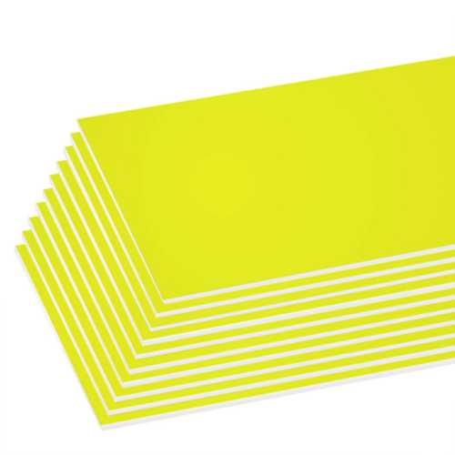 Foam Board, Fluorescent Yellow, Single