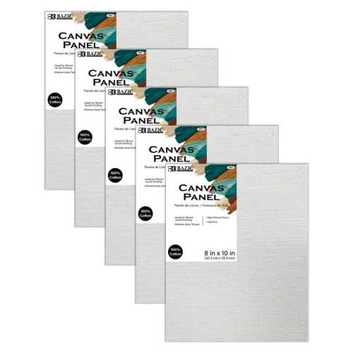 Canvas Panels, 8 x 10 in, 5-Pack
