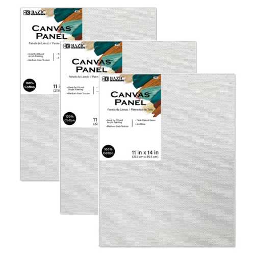Canvas Panels, 11 x 14 in, 3-Pack