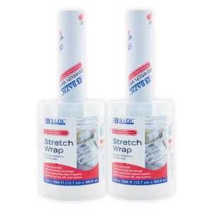 Stretch Wrap Film, 5" x 1000', Pack of 2