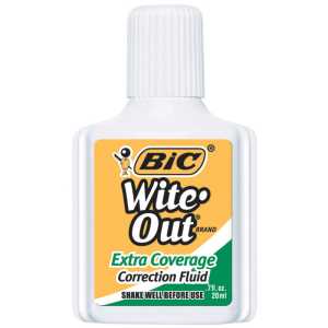 Wite Out&reg; Correction Fluid, Extra Coverage