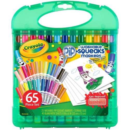 Pip-Squeaks&reg; Washable Markers & Paper Set