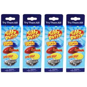 Silly Putty Variety Pack, 4 Per Pack, 4 Packs
