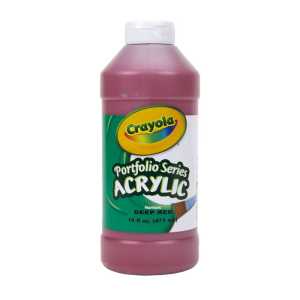 Portfolio Series Acrylic Paint, 16 oz., Deep Red