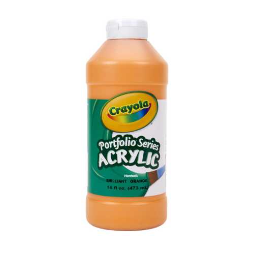 Portfolio Series Acrylic Paint, 16 oz., Brilliant Orange