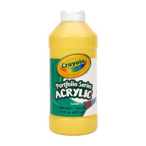 Portfolio Series Acrylic Paint, 16 oz., Brilliant Yellow