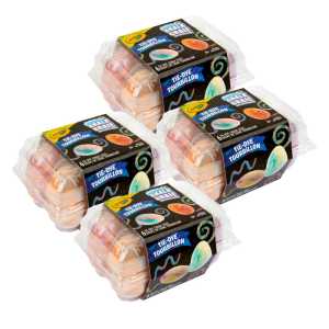 Tie Dye Egg Chalk, 6 Per Pack, 4 Packs