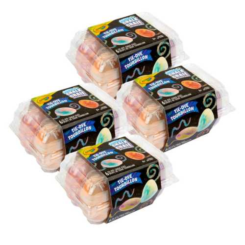 Tie Dye Egg Chalk, 6 Per Pack, 4 Packs
