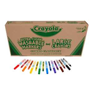 Large Size Crayons and Markers Classpack&reg;, 256 Count