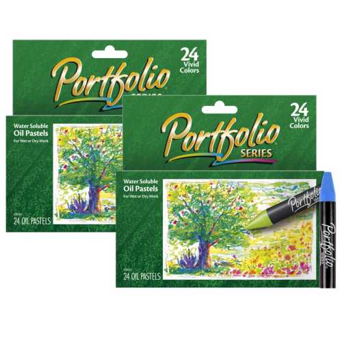 Portfolio Series Oil Pastels 24 Per Box, 2 Boxes