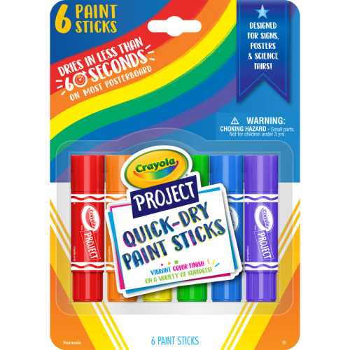 Project&trade; Quick-Dry Paint Sticks, 6 Count