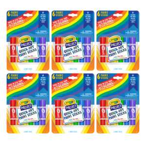 Project&trade; Quick-Dry Paint Sticks, 6 Per Pack, 6 Packs