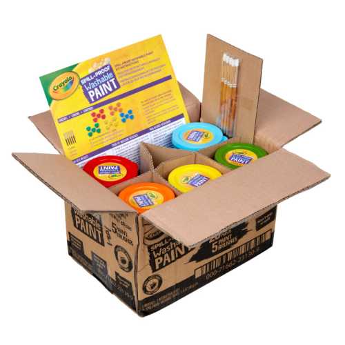Spill Proof Washable Paints, 40mg, Assorted, 25 Jars