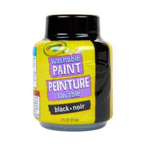 Washable Paint, 2oz, Black