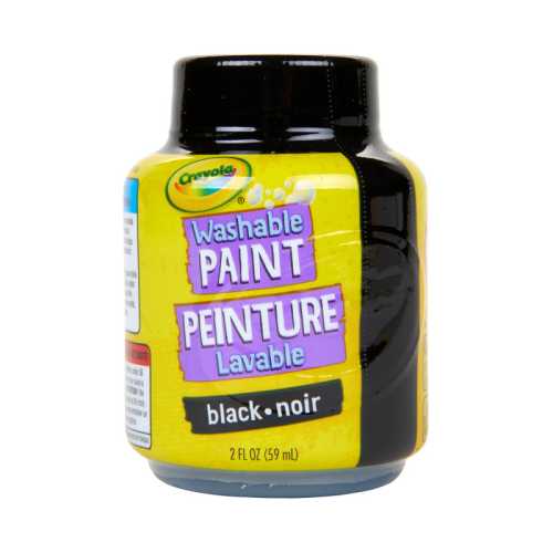 Washable Paint, 2oz, Black
