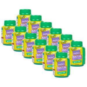 Washable Paint, 2oz, Green, Pack of 12