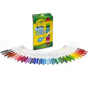 Super Tips Washable Markers, Pack of 50