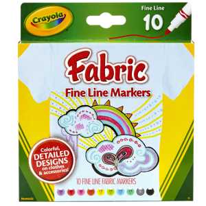 Fabric Markers, Fine Line, 10 Count