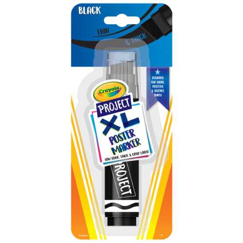 Project XL Poster Marker, Black, Single