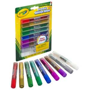 Bold Washable Glitter Glue with Fiery Flecks&trade;, Pack of 9