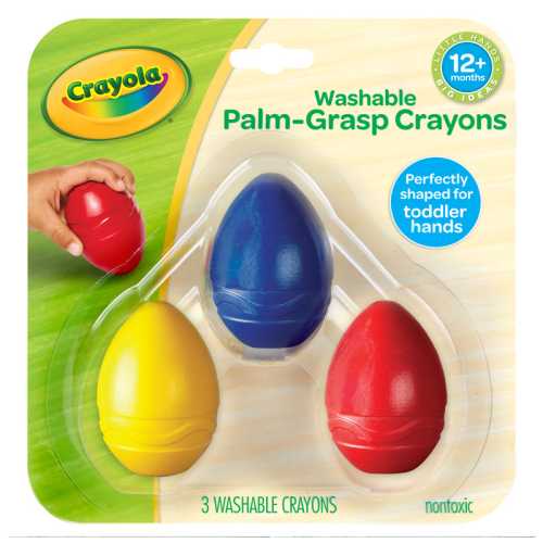 My First Crayola&reg; Washable Palm-Grasp Crayons, Pack of 3
