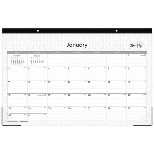 Enterprise Monthly Desk Pad Calendar, 17