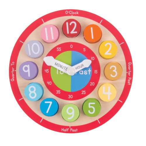Wooden Teaching Clock