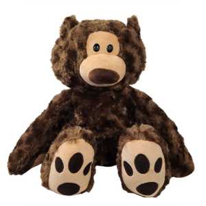 Dark Brown Bear Weighted Plush Animal