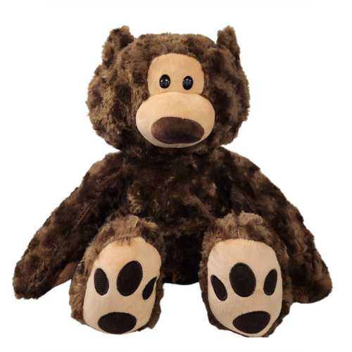 Dark Brown Bear Weighted Plush Animal