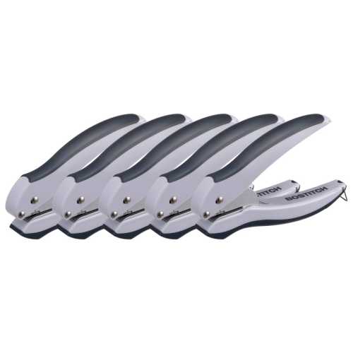 EZ Squeeze&trade; 1-Hole Punch, Gray, Pack of 5