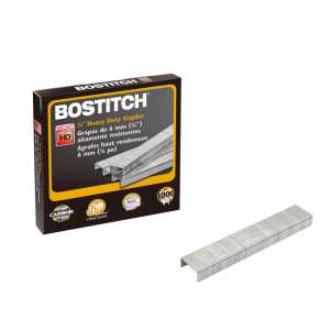 Heavy-Duty Premium Staples, 0.25" Leg, 0.5" Crown, Steel, 1,000/Box
