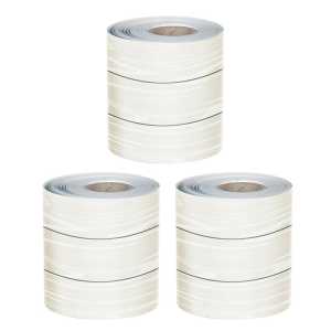 White Wood Grain Rolled Straight Borders, 65 Feet Per Roll, Pack of 3