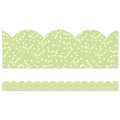 Crafty and Cool Light Green with Dots Scalloped Bulletin Board Borders, 39 Feet