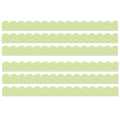 Crafty and Cool Light Green with Dots Scalloped Bulletin Board Borders, 39 Feet Per Pack, 6 Packs