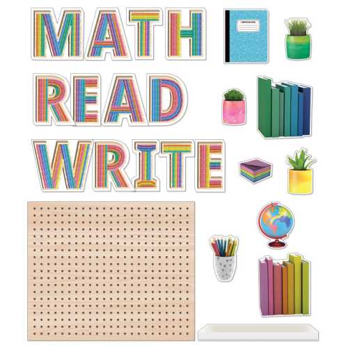 Creatively Inspired Subject Pegboards Bulletin Board Set